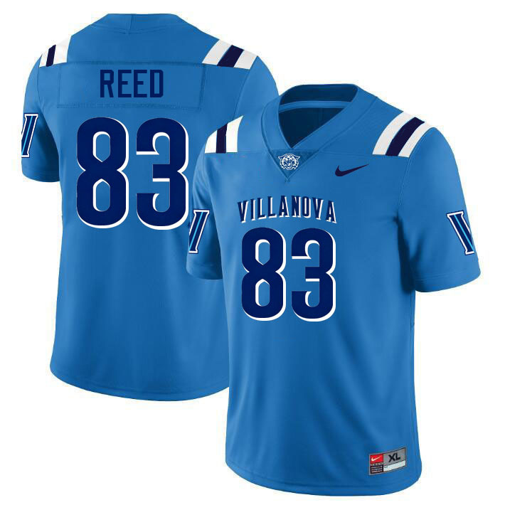 Villanova Wildcats #83 Braden Reed College Football Jerseys,Uniforms-Light Blue